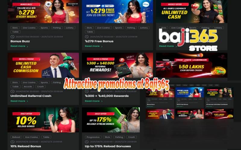 Attractive promotions at Baji365